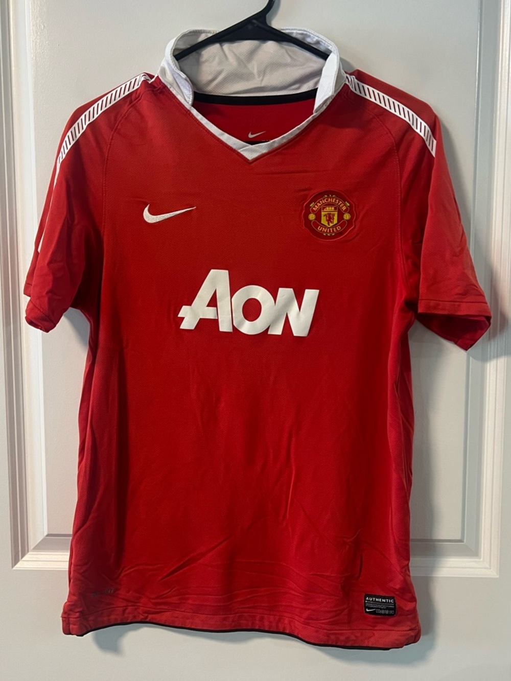 Nike Manchester United 2010/11 Home Soccer Jersey Size XL Dri-fit